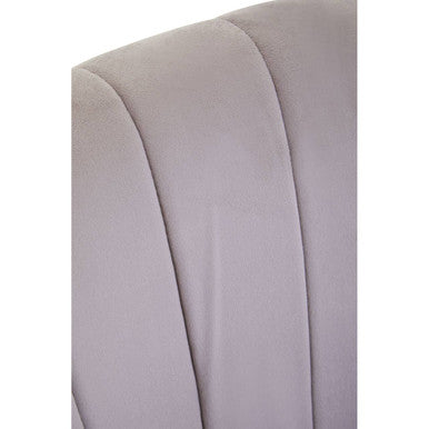 Loretta Mink Velvet Accent Chair