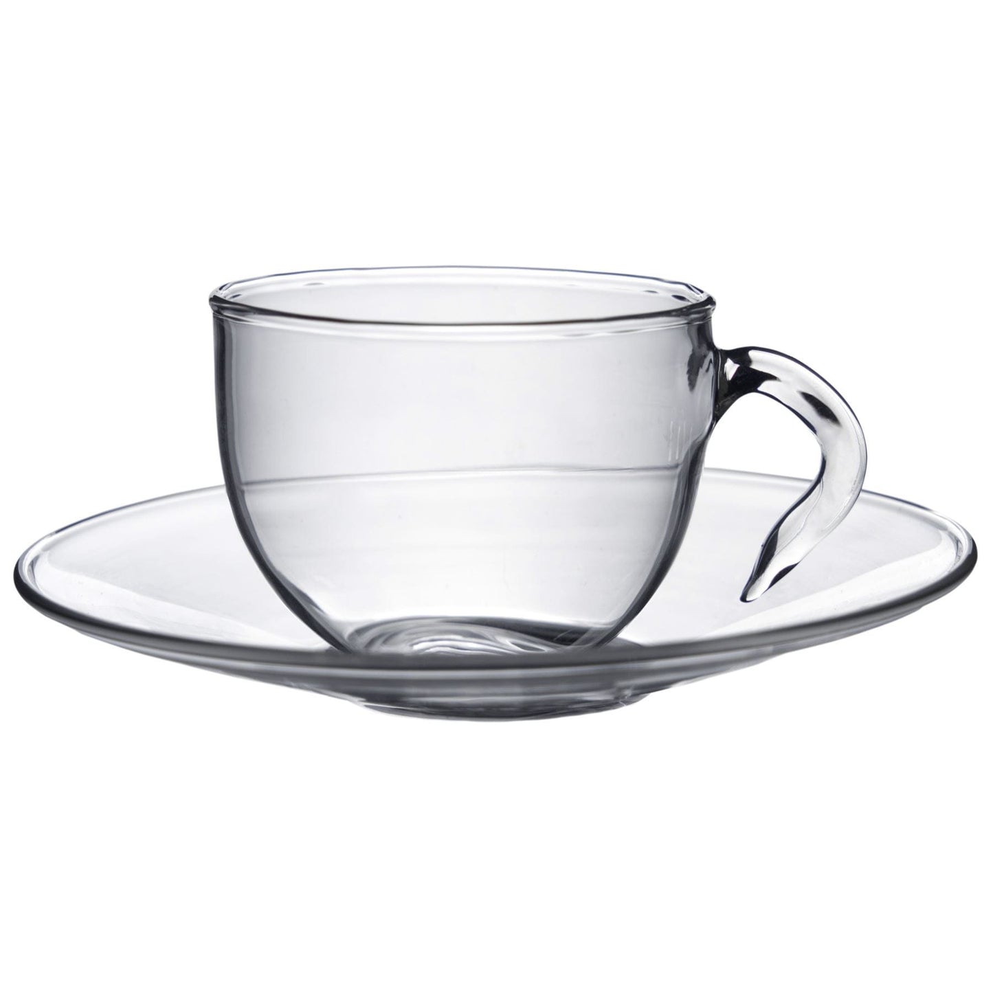 60ml Minimus Glass Espresso Cup & Saucer Set - 6 Sets