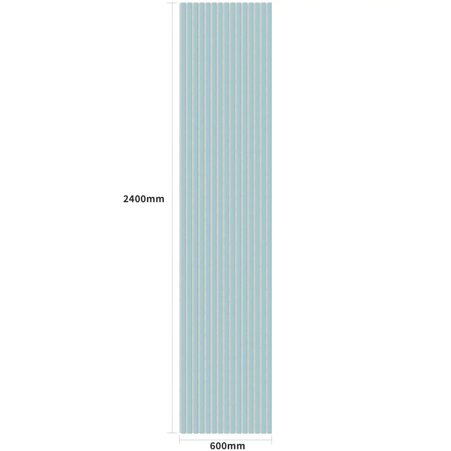 Acoustic Wall Panels in Baby Blue with White Backing