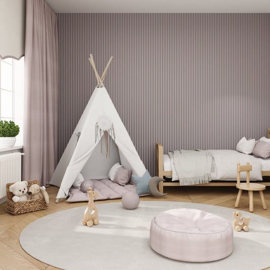 Acoustic Wall Panels in Purple Heather with White Backing - Wall Panel