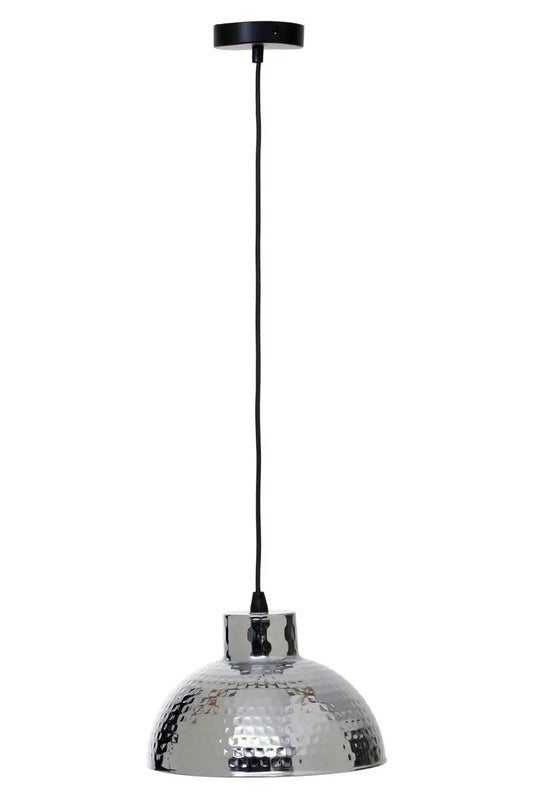 Chrome Finish Iron Pendant Light | New Foundry