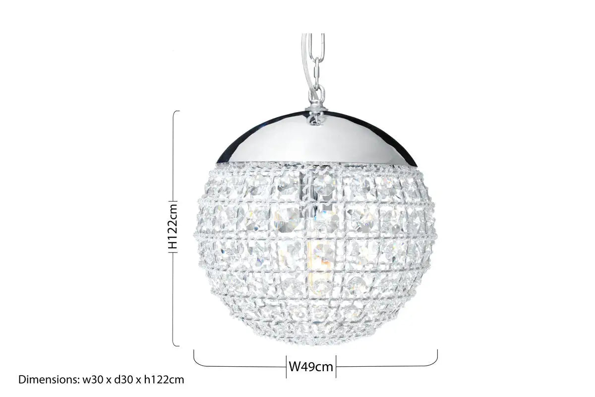 Crystal Beads Pendant Light | Kensington Townhouse