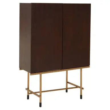 Delta Walnut Veneer Drinks Cabinet