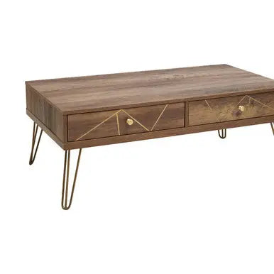 Flori Wood Effect 2 Drawer Coffee Table