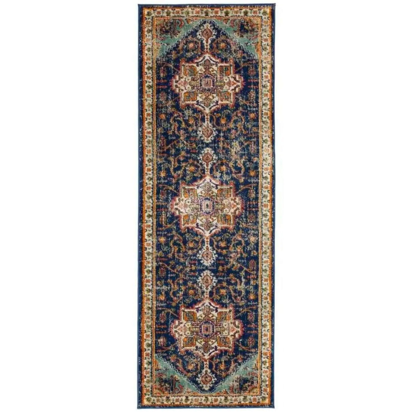 Granada Multicolour Vintage Rug | Emerald