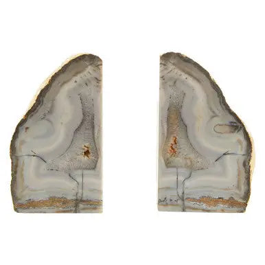 Grey and Gold Bookends | Bowerbird Agata