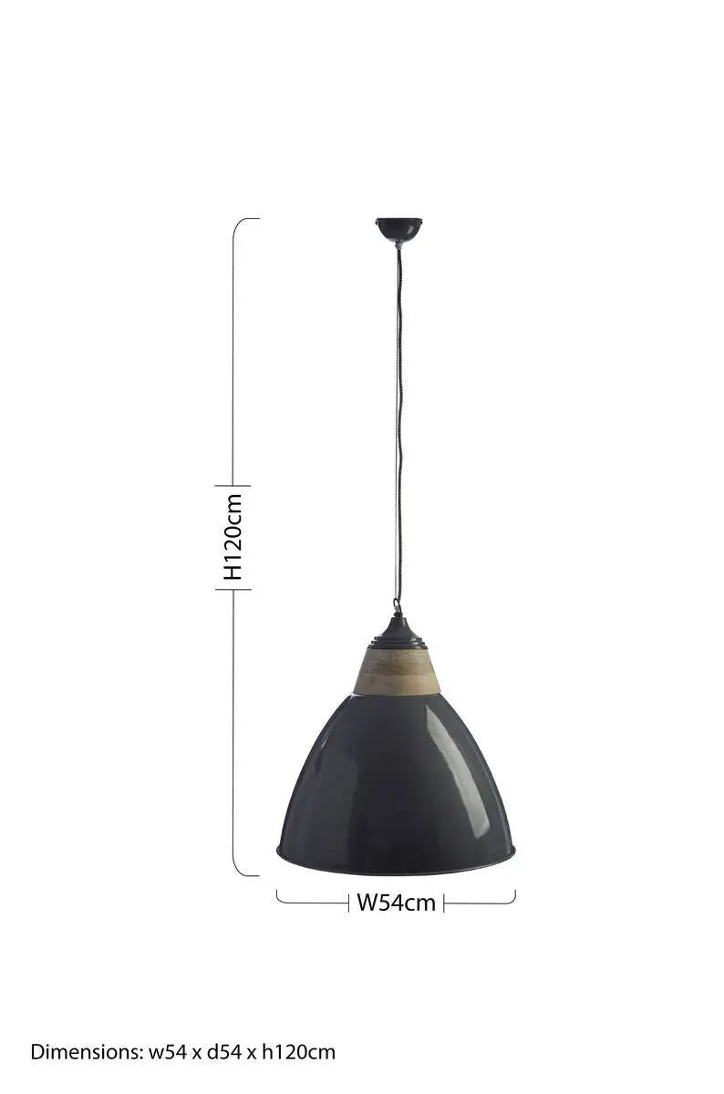 Grey Extra Large Pendant Light | Oslo