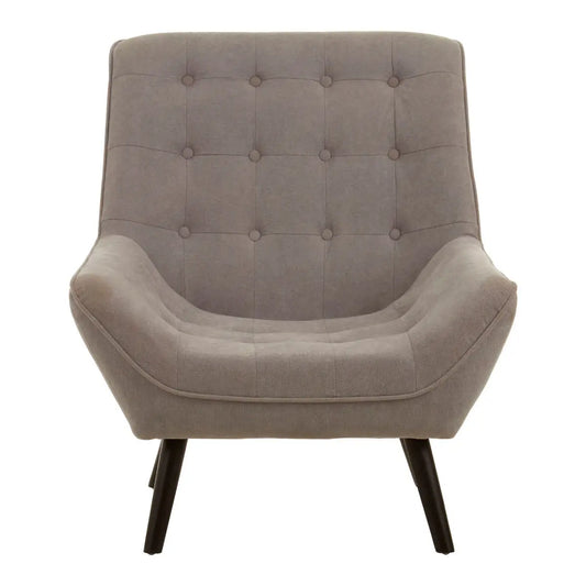 Grey Linen Effect Accent Chair | Stockholm