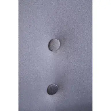 Grey Velvet Button Detail Chair | Loretta