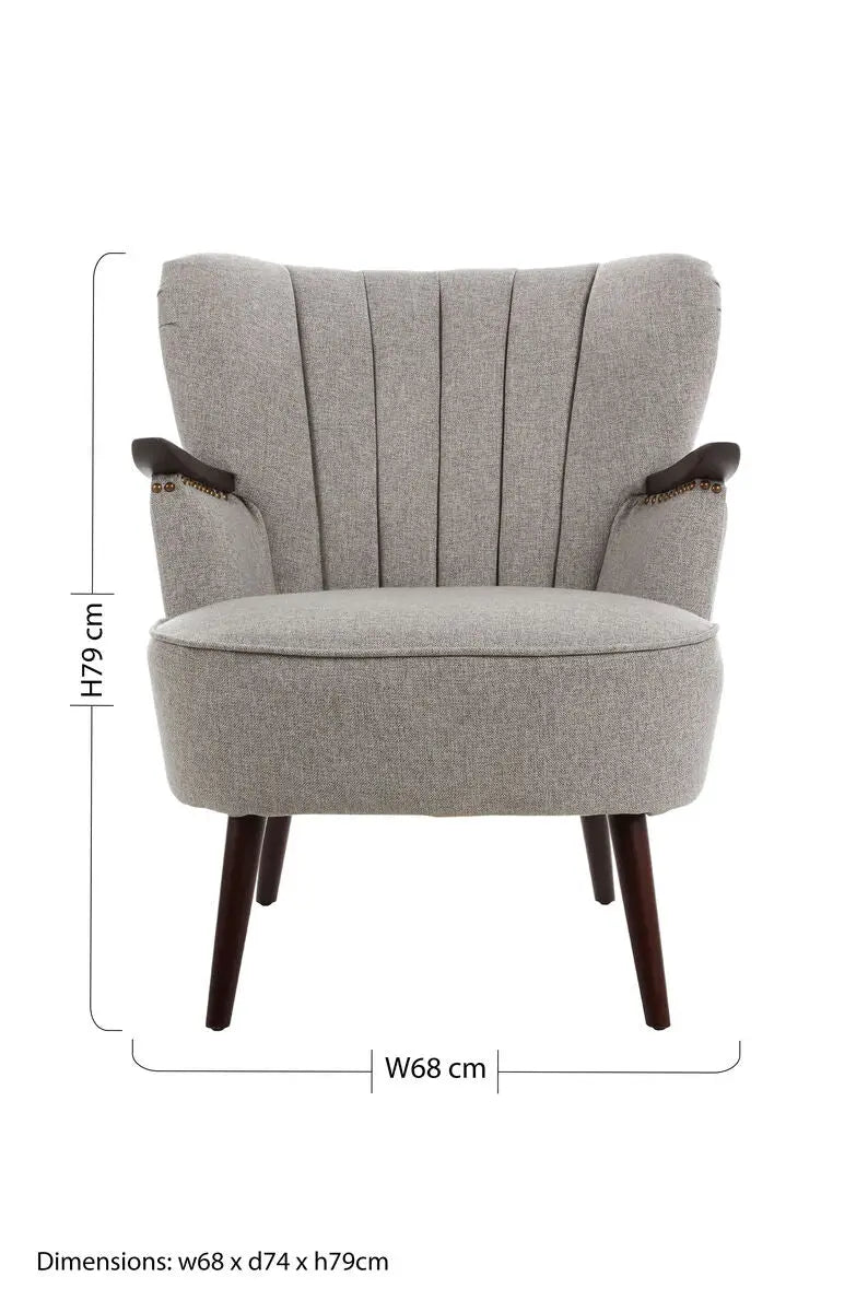 Hampstead Taupe Fabric Armchair