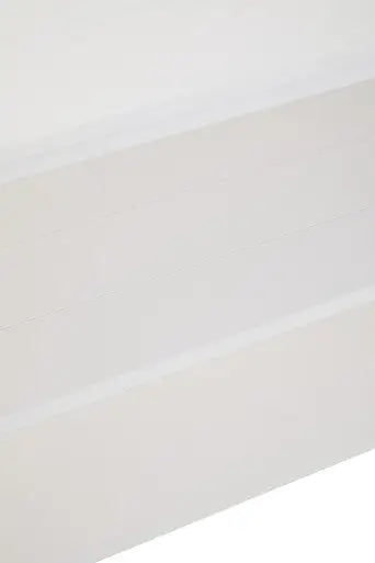 Heritage White Wooden Large 2 Tier Bookshelf with Cross Detail