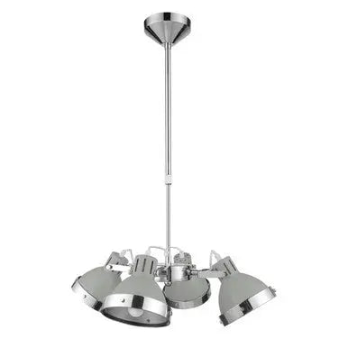 Jasper 4 Light Grey Shades Pendant Light
