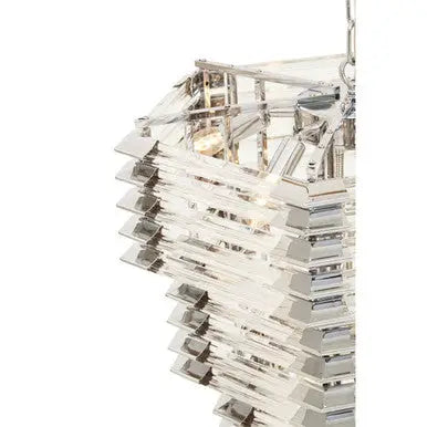 Karli 3 Tier Glass Statement Pendant Light