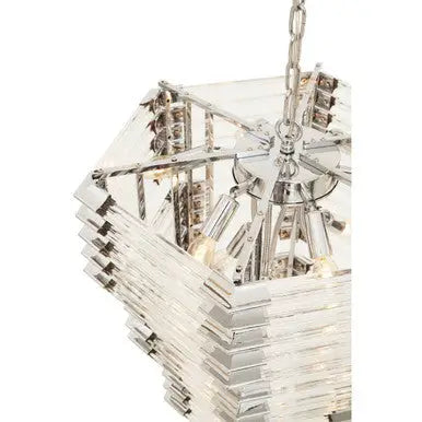 Karli 3 Tier Glass Statement Pendant Light