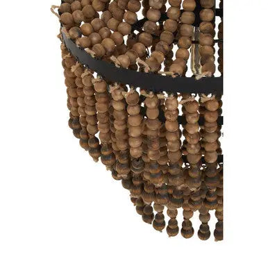 Lapiz Wooden Beads Large Chandelier