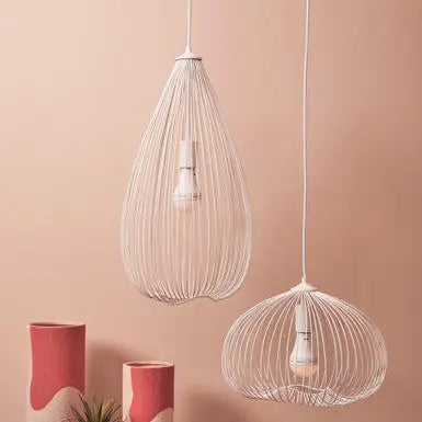 Lavis Teardrop White Pendant Light
