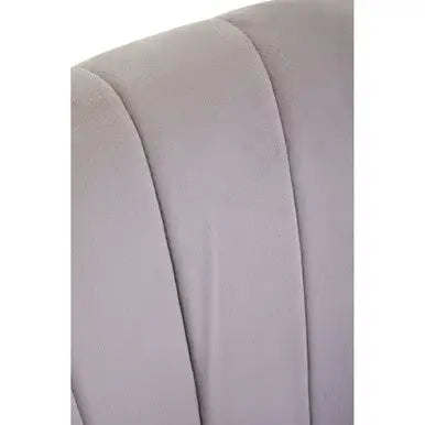 Loretta Mink Velvet Accent Chair With Black Legs