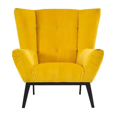 Maiko Yellow Fabric Armchair