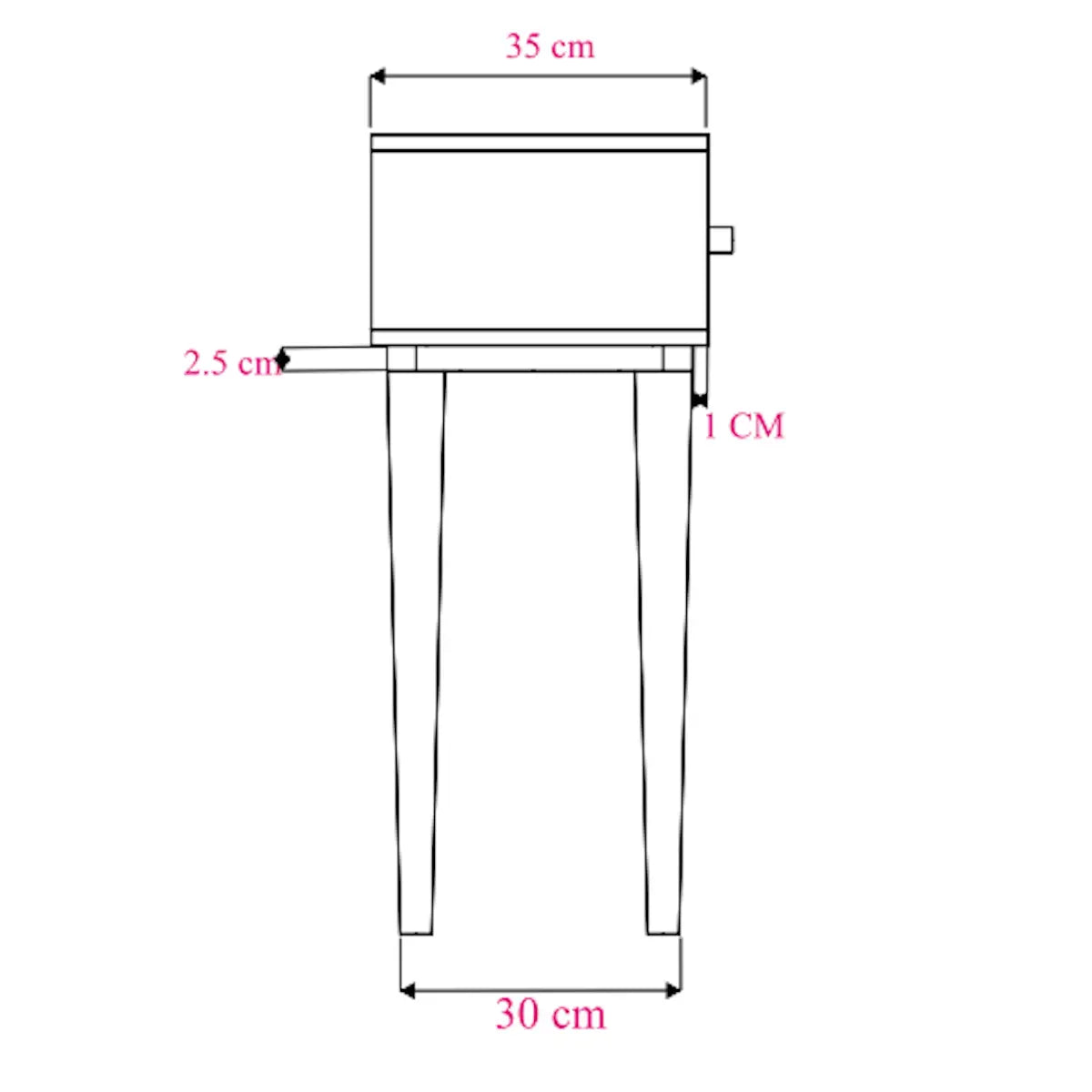 Minimalist Mango Oslo Console, Dressing Table, and Desk
