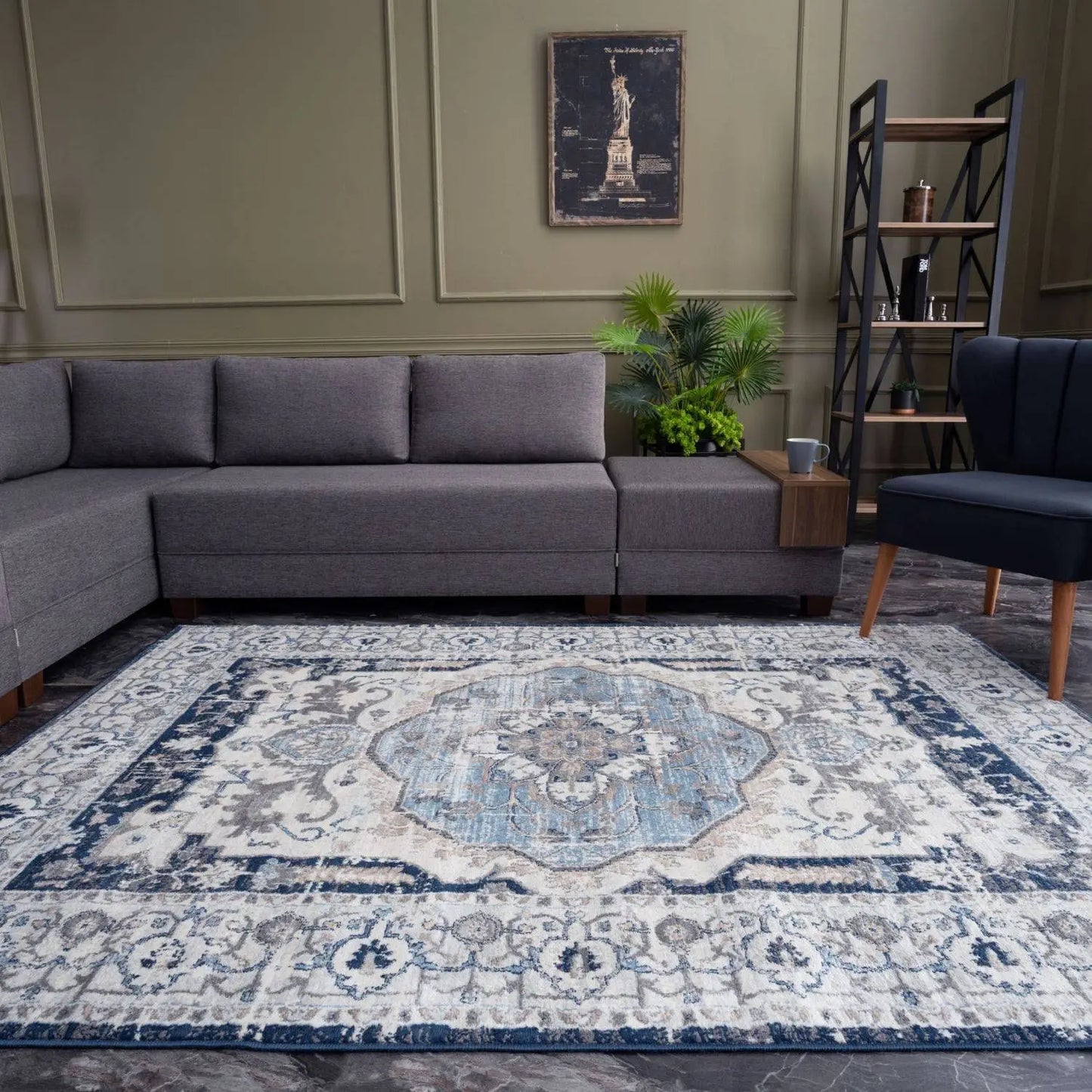 Montana Vintage Navy Rugs | 4040