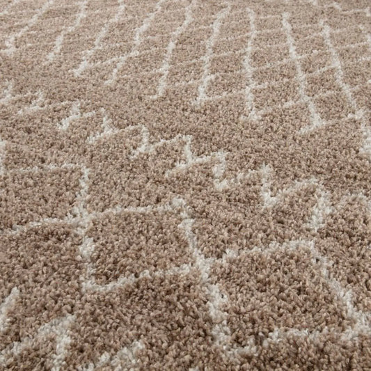 Moroccan Beige Shaggy Rug | 920