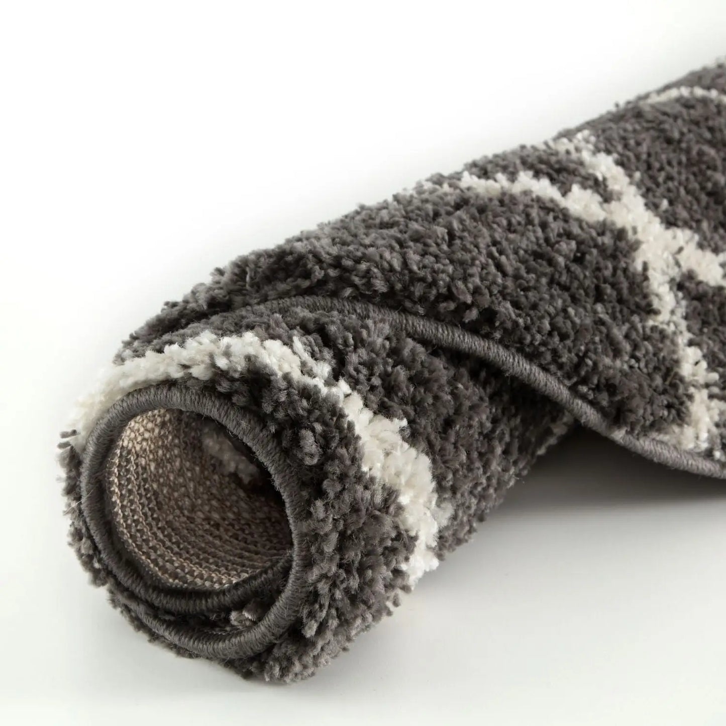 Moroccan Dark Grey Shaggy Rug | 740