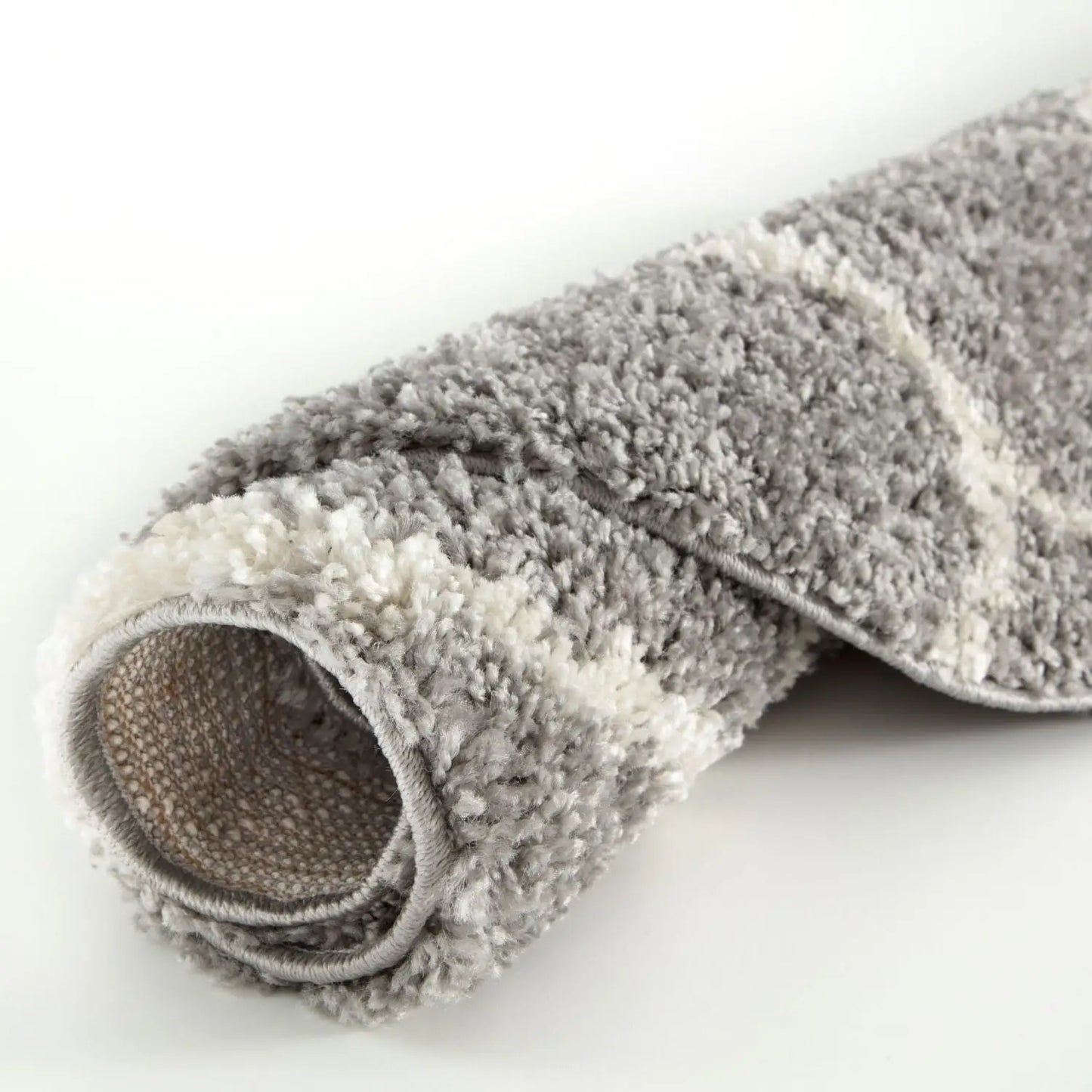 Moroccan Grey Shaggy Rug | 610