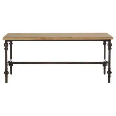 Natural Rectangular Coffee Table with Distressed Fir Wood Top | Tribeca