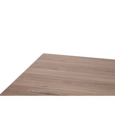 Natural Wood Rectangular Coffee Table with U-Shaped Base, Oakwill