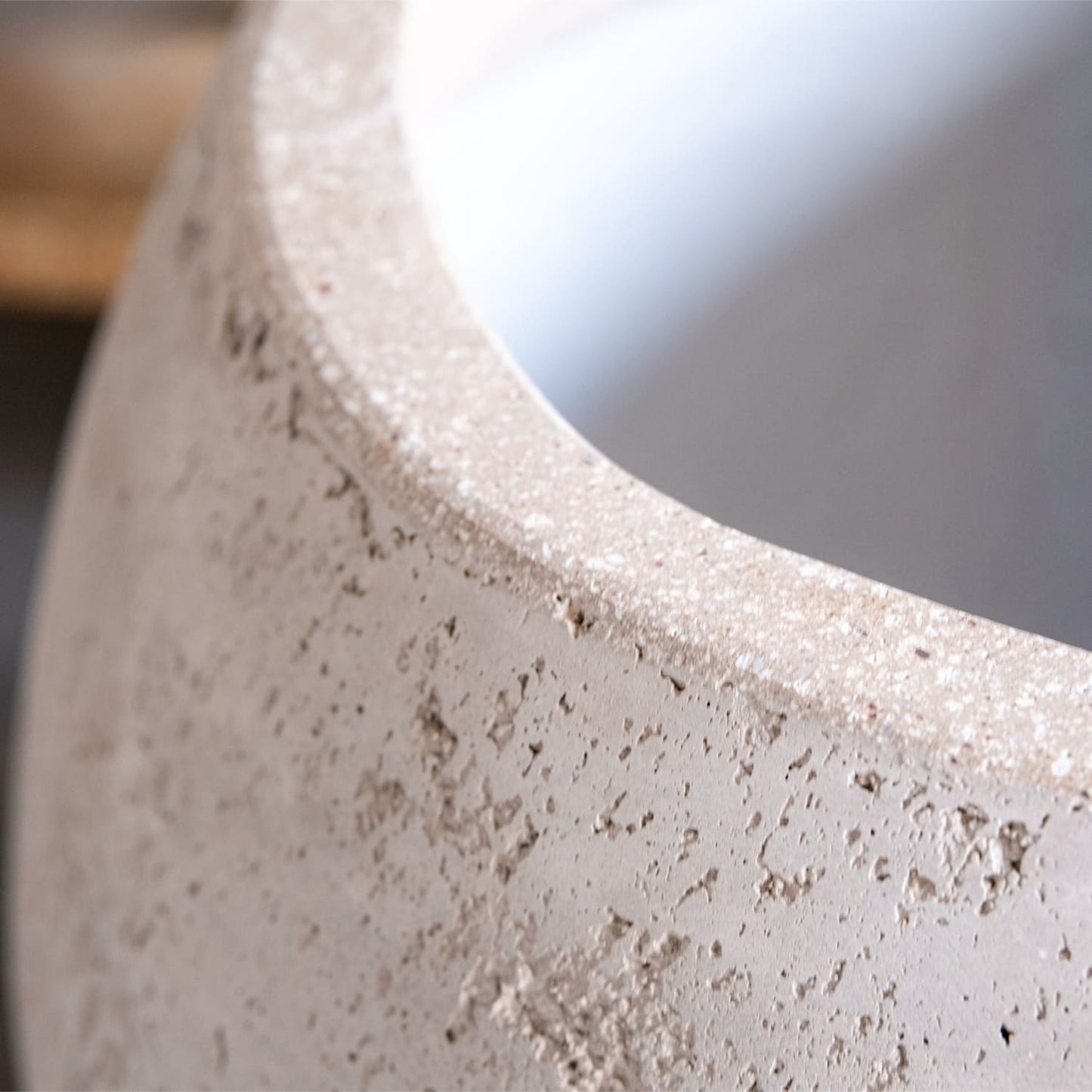 Orbello | Truffle – 70cm Extra Large Concrete Sphere Planter – 207L Round Plant Pot - Pots & Plants