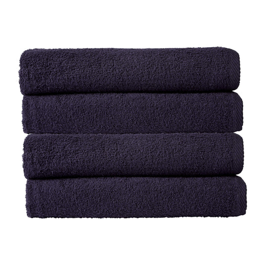 Pack of 4 Large Quick-Drying Lightweight Easycare Indus Valley Cotton Bath Sheets 80x140cm for Home Travel Gym Holidays