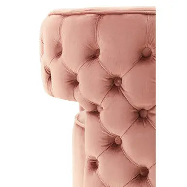 Pink Velvet Swivel Chair | Yasmeen