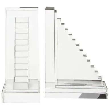 Set of 2 Crystal Bookends | Carrie