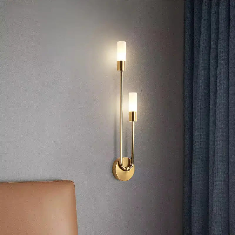 Spire Sleek LED Wall Light 12W Warm White Modern Metal G9 Bulb
