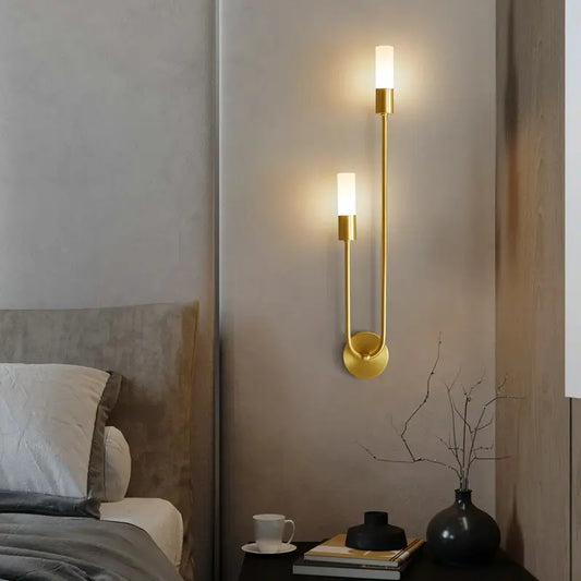 Spire Sleek LED Wall Light 12W Warm White Modern Metal G9 Bulb