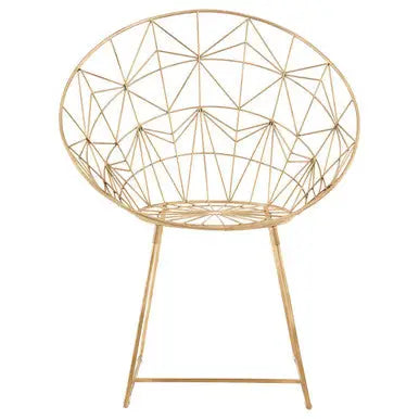 Templar Gold Frame Occasional Chair