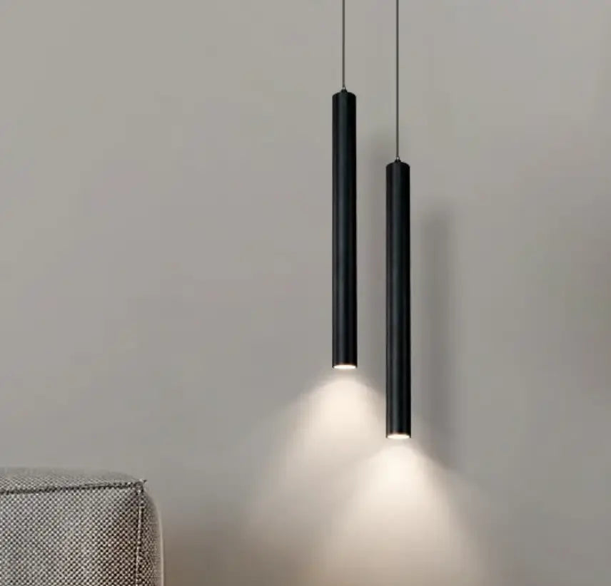 Trip Black Pendant Light - Adjustable Minimal Bedroom Lighting