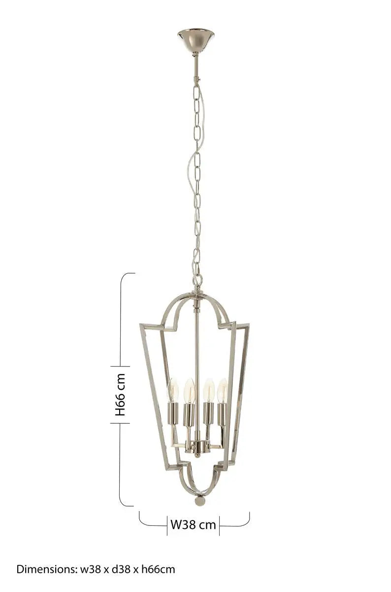 Venice Nickel Plated Tapered Chandelier