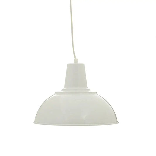 White Metal Pendant Light | Bryen