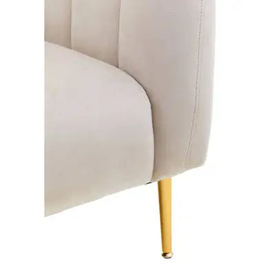 Yasmeen Silver Grey Velvet Armchair