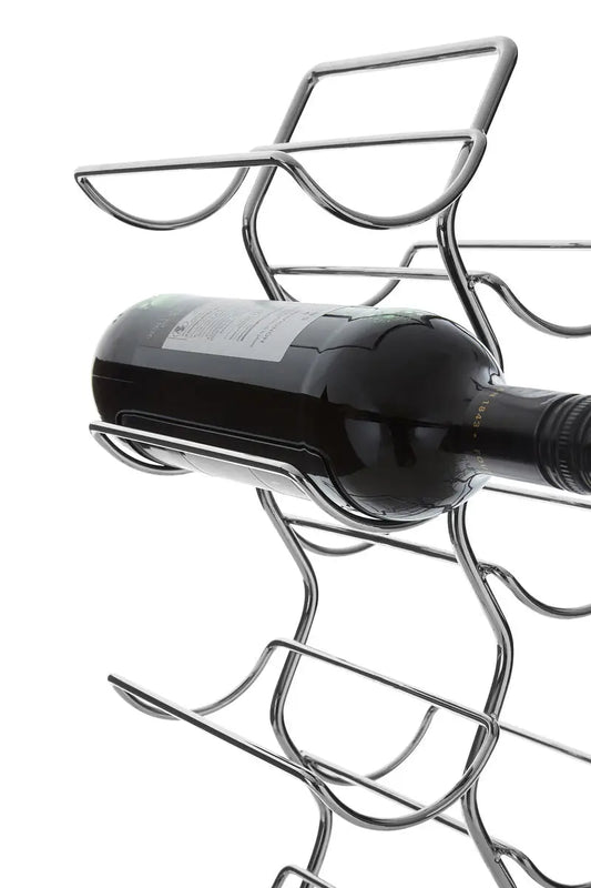 12 Bottles Chrome Wine Rack | Yaxi