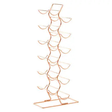 12 Tier Wine Rack with Copper Finish | Wren