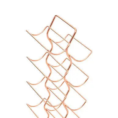 12 Tier Wine Rack with Copper Finish | Wren
