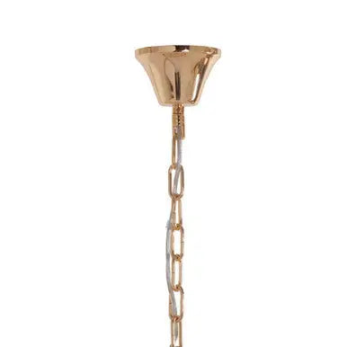2 Tier Gold Finish Glass Chandelier | Salasco