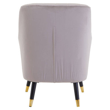 Loretta Mink Velvet Accent Chair