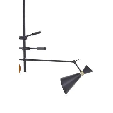 3 Shade Black and Gold Pendant | Linox