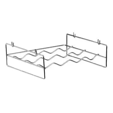 4 Bottles Chrome Wine Rack with Side Handles | Soren