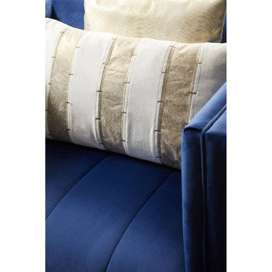 Otylia Deep Blue Velvet Club Style Armchair