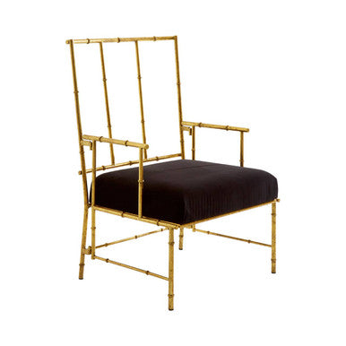 Monroe Black Velvet Accent Chair