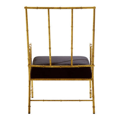 Monroe Black Velvet Accent Chair